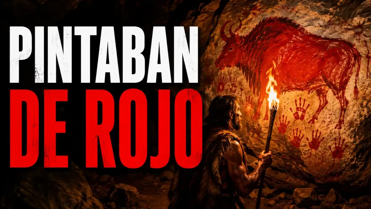 color rojo en cuevas prehistóricas como señales visuales