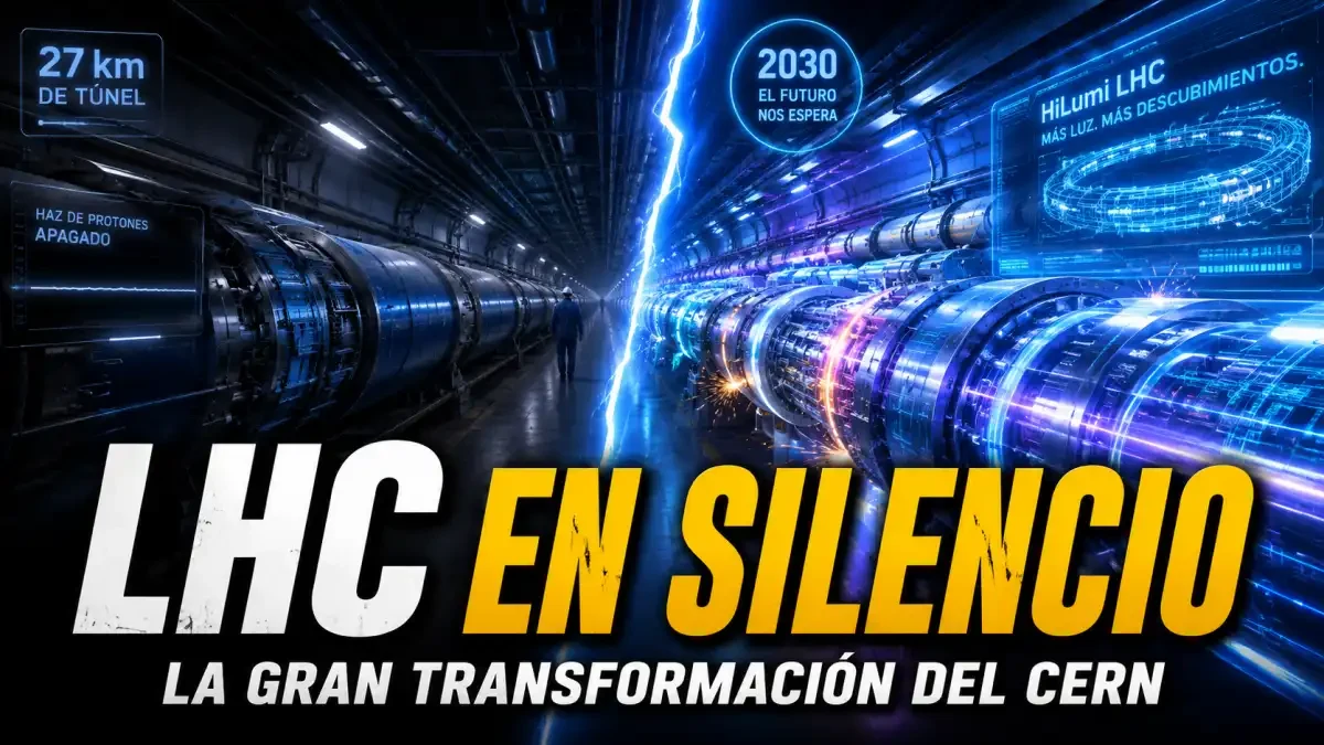 Túnel del Gran Colisionador de Hadrones del CERN con imanes superconductores alineados