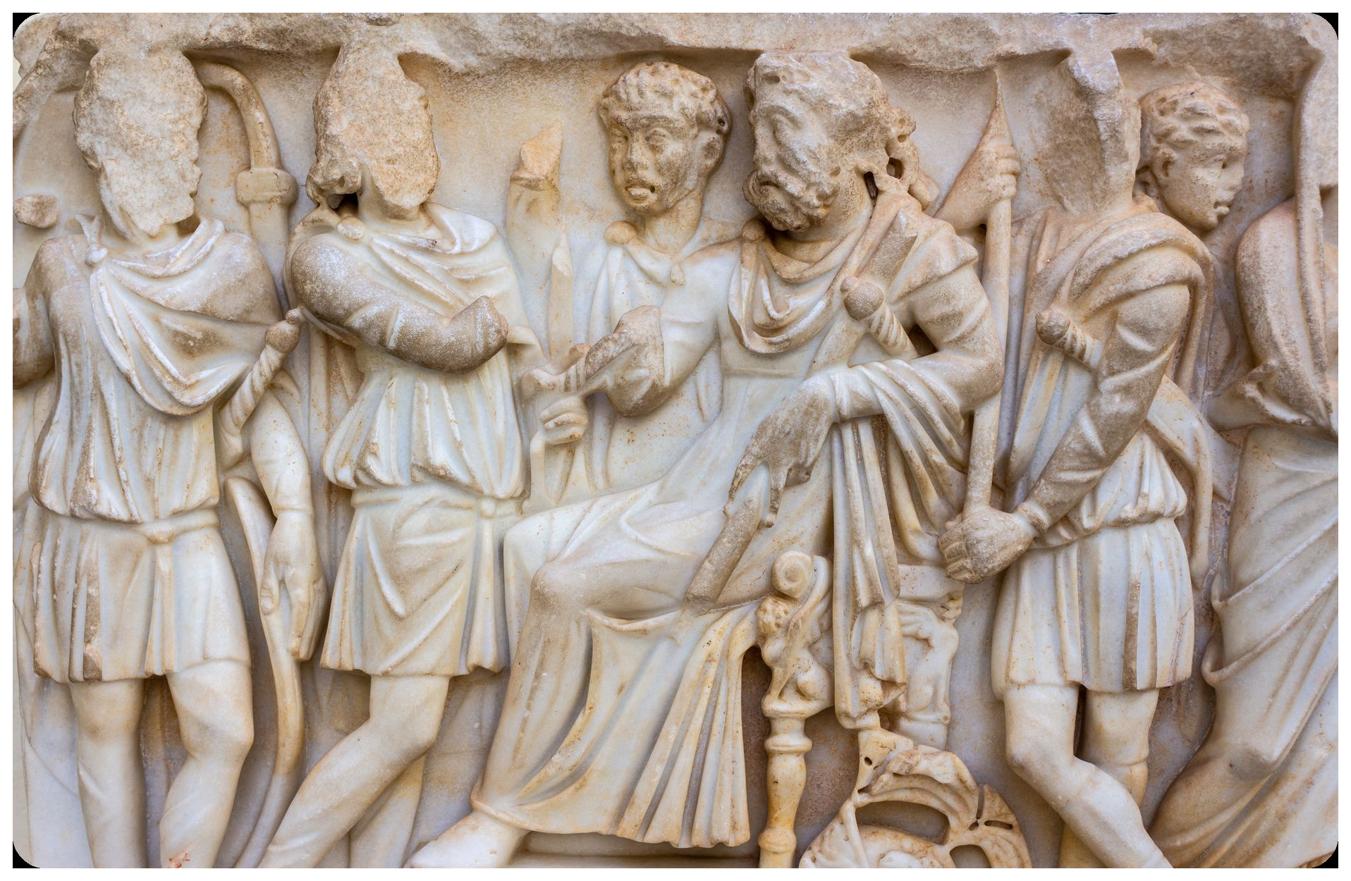 roman workers quarry lapis specularis mining ancient cantera spain carved reliefs