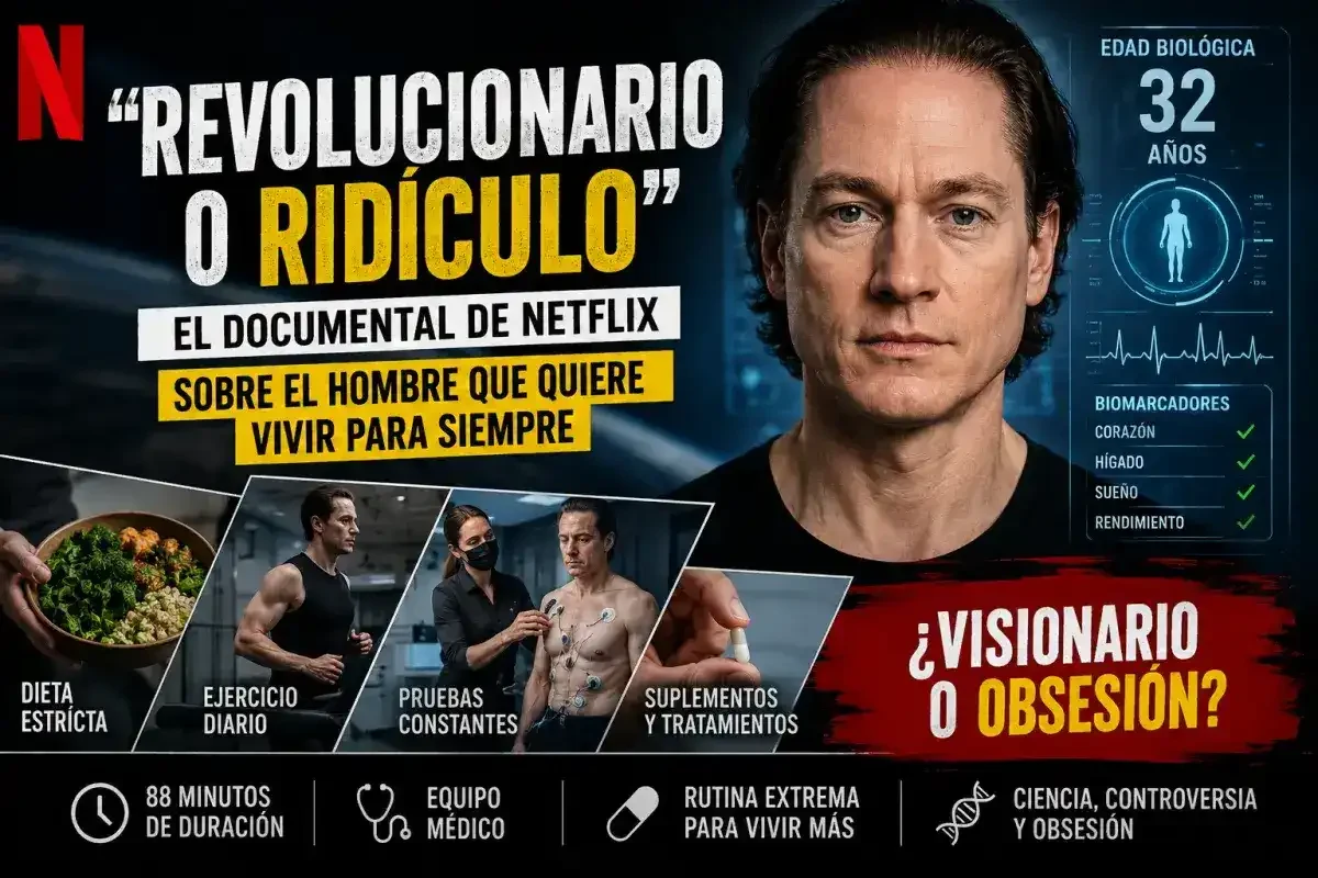 Miniatura del documental de Netflix sobre Bryan Johnson y su lucha contra el envejecimiento.